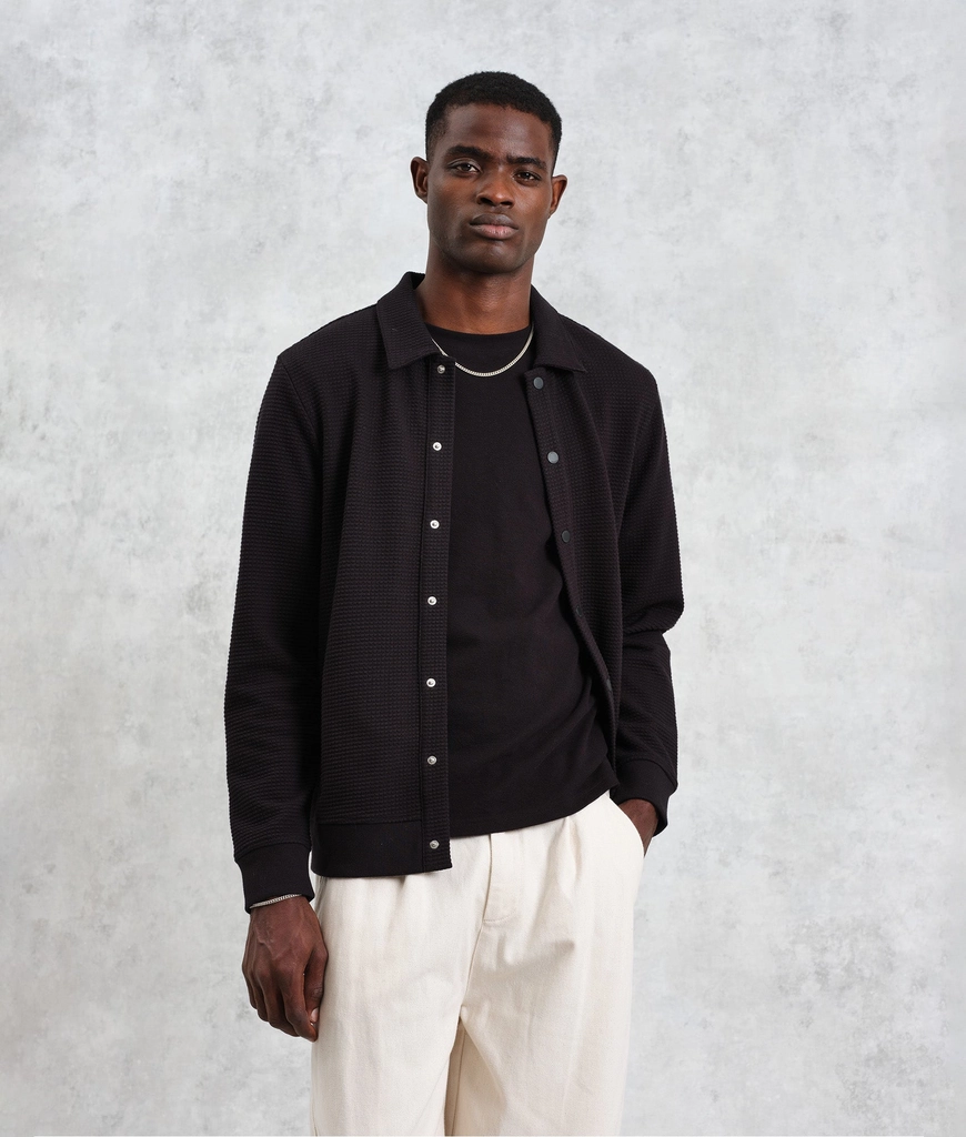 Wax London Mens Hays Jersey Overshirt